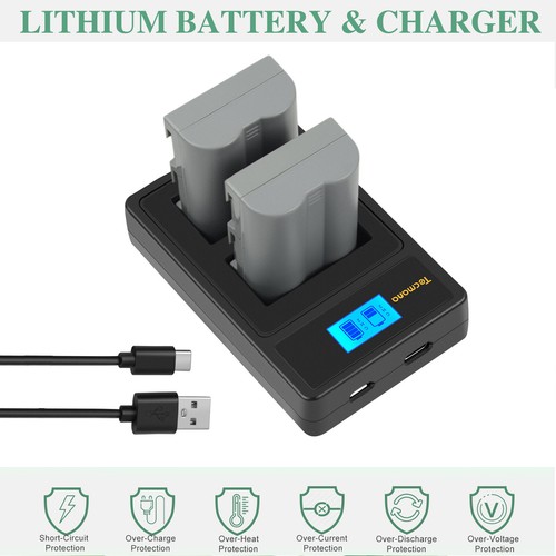 Batteria 2400mah per nikon - 2x,